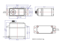 Servo RC sin Escobillas de 25 KG, Similar al Savox SB-2250SG, para Robot Humanoide Programable, Juguete con IA Incorporada, Dron Móvil, Helicóptero