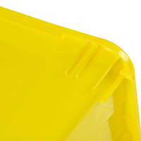 Boîte à déchets médicaux jaune pour objets tranchants, poubelle médicale en plastique jaune, boîte à médicaments domestique