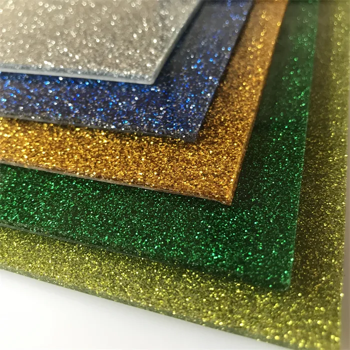 Feuille acrylique de 3mm Feuille de paillettes Feuille de fonte à découpe laser
