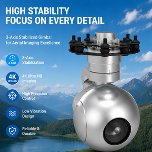 Dual Sensor PTZ <b>Camera</b> with Thermal and Visible Light 40X Zoom 3-Axis Stabilization Multi-Target Tracking Function - Product Image 5