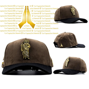 Casquette de baseball unisexe en suède marron avec broderie 3D personnalisée du logo <span class=keywords><strong>Saint</strong></span> <span class=keywords><strong>Jude</strong></span>, réglable, pour l'extérieur – Vente chaude en gros - Product Image 2