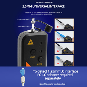 RGT 10mW Visual <span class=keywords><strong>Fault</strong></span> Locator <span class=keywords><strong>Fiber</strong></span> Optic Kabel Tester Rote Lichtquelle <span class=keywords><strong>Fiber</strong></span> Optic Test Fehler Detektor Mit FC zu LC Adapter - Product Image 5