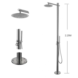 Ducha Exterior de Acero Inoxidable 304 para Jardín y Piscina HD-23, en Oferta - Product Image 2