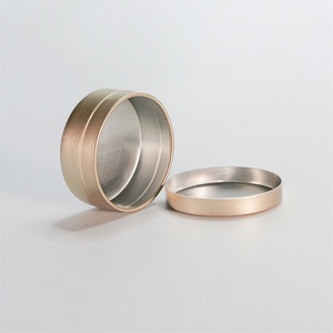 กระป๋องโลหะสีทองขุ่นขนาด 25 มล. พร้อมฝาเปิดปิดแบบพลิก - Product Image 1
