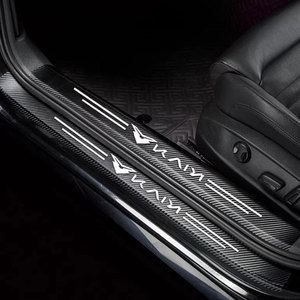 <span class=keywords><strong>Protezione</strong></span> Battitacco <span class=keywords><strong>Auto</strong></span> in Pelle Fibra di Carbonio per Kaiyi Kunlun Gtv Kain X7 Evo 8 2022 2023 2024 2025 2026 Modifica <span class=keywords><strong>Auto</strong></span> - Product Image 1