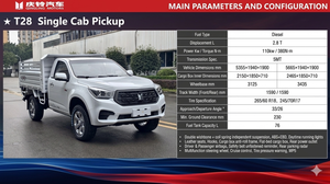 Pick-up Toyota T28 neuf, 4x4, transmission automatique, essence, ISUZU Japon, conduite à gauche, 2 roues motrices, tout-terrain, prix bas, occasion - Product Image 3