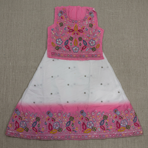 Frendi <b>Fabric</b> for Kids Wear Choli Daman Traditional <b>Indian</b> Dress Material Decorative Textile for Children Ethnic Festive Clothin - Product Image 4