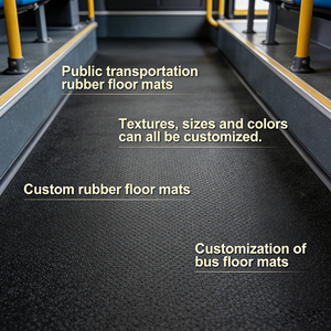 Tapis de sol en <span class=keywords><strong>caoutchouc</strong></span> <span class=keywords><strong>antidérapant</strong></span> givré pour bus, résistant à l'usure, non réfléchissant, pour véhicules de transport public - Product Image 1