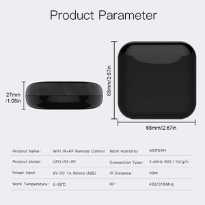 <span class=keywords><strong>Remote</strong></span> <span class=keywords><strong>Control</strong></span> Matter Tuya Wifi Zigbee IR RF433 untuk AC, <span class=keywords><strong>Remote</strong></span> <span class=keywords><strong>Control</strong></span> Universal Inframerah untuk Rumah Pintar - Product Image 5