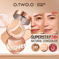 OTWOO 2-in-1 BB Cream Foundation Full Coverage Cushion Setting Powder untuk Riasan Wajah Memutihkan & Mencerahkan