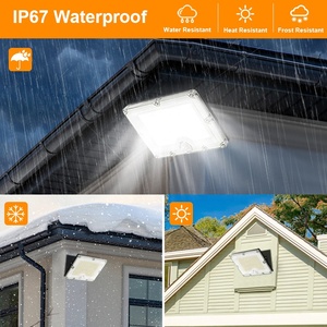 Wontech hàng rào hiên hiên sân nhà để xe năng lượng mặt trời lũ ánh sáng không thấm nước IP67 năng lượng mặt trời ánh sáng ngoài trời với cảm biến chuyển động - Product Image 2