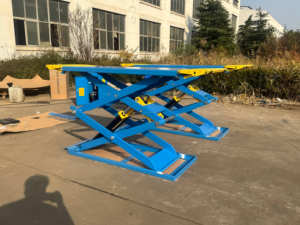 Gunting kendaraan portabel, pemangkas angkat Platform elektrik, gunting mobil angkat tinggi hidrolik - Product Image 5