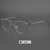 88009 titane Ultra léger lunettes cadre pour lunettes optiques hommes design rétro vente chaude Danyang usine de haute qualité