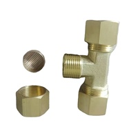 8mm 10mm 12mm 16mm 20mm Té à union rapide en laiton Connecteur NPT Connecteur rapide en laiton
