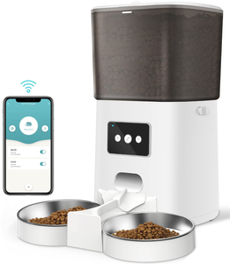 เครื่องให้อาหารสัตว์เลี้ยงอัตโนมัติ Petdom 6 ลิตร พร้อมตั้งเวลาให้อาหาร ชามสแตนเลสสองใบ และเครื่องชั่งน้ำหนักอัจฉริยะ - Product Image 1