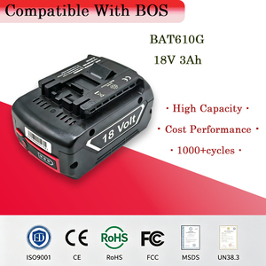 BAT610G 18V 3Ah 高容量电池，是博世圆锯、往复锯和冲击扳手的理想替代品 - Product Image 1