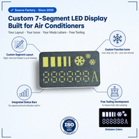 Großhandel Maßgefertigte 7-Segment-LED-Anzeige Klimaanlagen-Display 6-stelliges Anzeigepanel für HVAC-Gerätehersteller