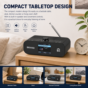 <span class=keywords><strong>Radio</strong></span> Internet WiFi avec récepteur <span class=keywords><strong>radio</strong></span> numérique <span class=keywords><strong>FM</strong></span> audio sans fil, lecteur de musique sans fil pour la maison - Product Image 6
