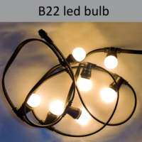 Ampoules LED G45 B22 Décorations de Noël Ampoules colorées Ampoules multicolores imperméables pour l'extérieur pour la décoration des fêtes