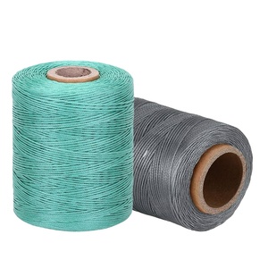 Eco-friendly Wholesale Optional Colors Diy Handmade Leather Sewing 0.8mm 1mm 1.2mm Flat Wax Thread - Product Image 2