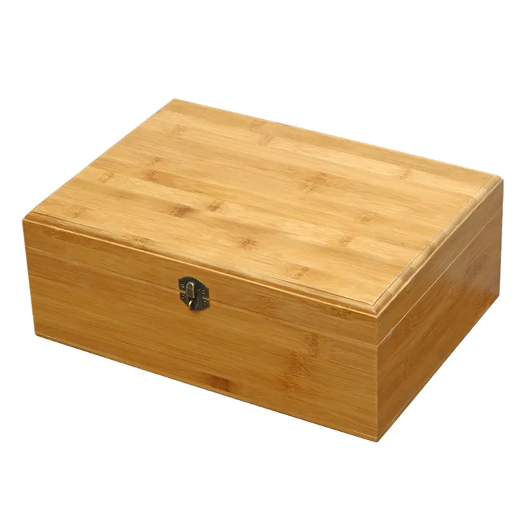 Storage Box Wholesale Eco-friendly Bamboo Rectangle Wooden 13x9x5cm Bamboo or Custom Wood Solid Wood Gift & Craft Custom Size