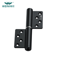 Charnière amortissante Thpe-Q Premium Dorée de 5 pouces en aluminium spatial avec ressort remplaçable et fermeture automatique pour portes coupe-feu/bois