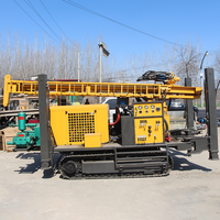 Foreuse pneumatique portative sur chenilles MKDQZ-400 pour puits d'eau, profondeur maximale 400 mètres, machine de forage de roche DTH