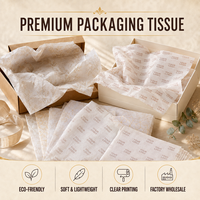Papier de soie imprimé sur mesure en gros pour l'emballage de vêtements, papier cadeau de luxe avec logo personnalisé