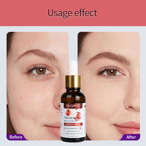 Suero facial vegano orgánico de marca privada con vitamina C, ácido tranexámico, hidratante, iluminador y blanqueador a base de hierbas. - Product Image 6