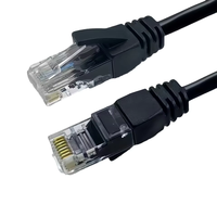 Kabel Patch Gigabit LAN RJ45 tahan lama CAT5/CAT8 RJ45 untuk PC Router & Modem panjang banyak tersedia