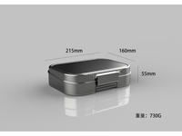 Boîte à lunch moderne en acier inoxydable pour enfants, 3 compartiments, micro-ondable, chauffable, étanche, pour activités sportives et scolaires en extérieur