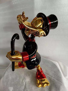 Nouvelles sculptures <span class=keywords><strong>Pop</strong></span> Art 2025 pour la décoration intérieure, statue <span class=keywords><strong>de</strong></span> canard abstraite chromée, artisanat, <span class=keywords><strong>figurine</strong></span> d'animal folklorique pour l'affichage en <span class=keywords><strong>magasin</strong></span> - Product Image 5