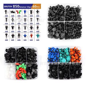 Grutov 850 Retainer <b>Clips</b> 60pcs Assorted Automotive Fasteners For <b>Car</b> Repair And Replacement - Product Image 4