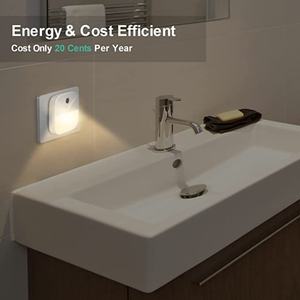 ไฟกลางคืนอัจฉริยะแบบเสียบปลั๊ก EU/US พร้อมเซ็นเซอร์ตรวจจับแสง  เปิด-ปิดอัตโนมัติ เหมาะสำหรับห้องนอนเด็ก ห้องน้ำ และบันได - Product Image 4