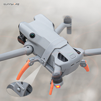Sunnylife Heightened Landing Gear untuk DJI Mini 5 Pro - Dapat Dilipat, Pemasangan Cepat, Melindungi Aksesori Badan Drone