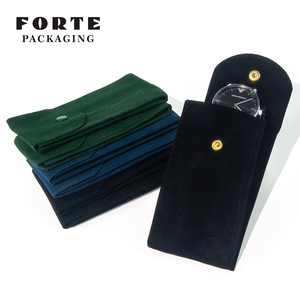FORTE Watch Jewelry Drawstring Bag Velvet Watch Pouch Custom Watch Storage Bag Travel <b>Accessories</b> 3 Colors - Product Image 3