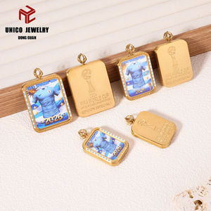 Collar de Fútbol de Uruguay para Hombre, Acero Inoxidable, Collar de la Copa Mundial <span class=keywords><strong>2026</strong></span> para Hombre, Collar de Acero Inoxidable para Hombre de la Copa Mundial <span class=keywords><strong>2026</strong></span> - Product Image 4