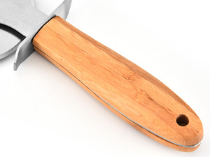 Xyj Gadgets de cuisine en acier inoxydable, manche en bois, fraises à une roue, outils de cuisson - Product Image 4