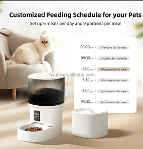 Pengumpan Makanan Hewan Peliharaan Otomatis <span class=keywords><strong>2026</strong></span> untuk Kucing dan Anjing Hadiah Tahun Baru dengan Mangkuk Baja Tahan Karat Bentuk Bulat Sumber Daya Pengisian - Product Image 4