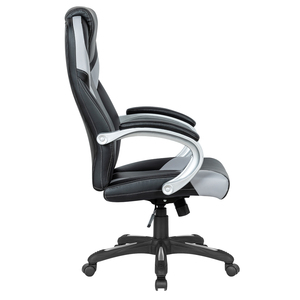 Vente en gros Chaise <span class=keywords><strong>PC</strong></span> en cuir Chaise d'ordinateur argentée et noire Chaise de jeu bon marché pour Silla <span class=keywords><strong>Gamer</strong></span> - Product Image 5