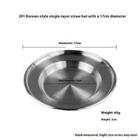 Yolecen Ensemble de plaques en acier inoxydable double couche moderne pour fruits de mer pour Sashimi Huître Crabe Tour Buffet Présentoir Chapeau de paille