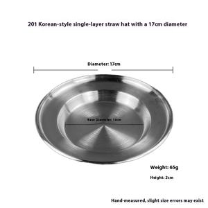 Yolecen Ensemble de plaques en acier inoxydable double couche moderne pour fruits de mer pour Sashimi Huître Crabe Tour Buffet Présentoir Chapeau de paille - Product Image 6