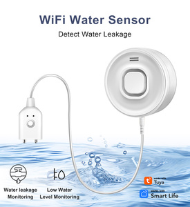 Détecteur de fuite d'eau WiFi ultrasonique ABS pour maison intelligente - Système d'alarme de fuite d'eau à détection jusqu'à 10 m pour salle de bain et cuisine - Product Image 3