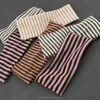 Bandeau en tricot de flanelle large et élastique coloré pour femme, idéal pour le yoga, la gym, le spa, le maquillage, réutilisable, antidérapant, taille unique