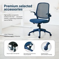 LN18XS Fauteuil de direction ergonomique moderne et coloré, inclinable, pivotant, pour bureau à domicile, avec accoudoirs rabattables