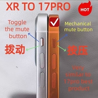 Coque arrière XR compatible avec iPhone 11-17 Pro Max, compatible avec le boîtier du Pro 16, pour Apple DIY, avec batterie et châssis intermédiaire XR
