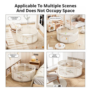 Parc pour bébé de forme ronde, panneau modulaire en plastique, parc de <span class=keywords><strong>jeu</strong></span>, clôture de sécurité, parc de <span class=keywords><strong>jeu</strong></span> en plastique pour bébé, ensemble de sécurité pour enfants - Product Image 3