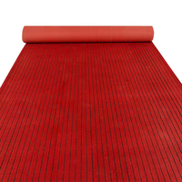 Tapis personnalisé en polyester jacquard à rayures, antidérapant, écologique, imperméable, antibactérien, à poils moyens, pour allées de mariage