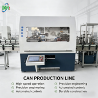 Machine à souder les boîtes de conserve à vitesse moyenne de la série Smart, soudeuse de boîtes de conserve en trois parties, ligne de production de boîtes de conserve alimentaires