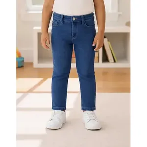 Jeans a Gamba Dritta Adrenaline Lavaggio Medio Elasticizzati Pantaloni Casual per Bambini 5 Tasche Vita Media - Product Image 1